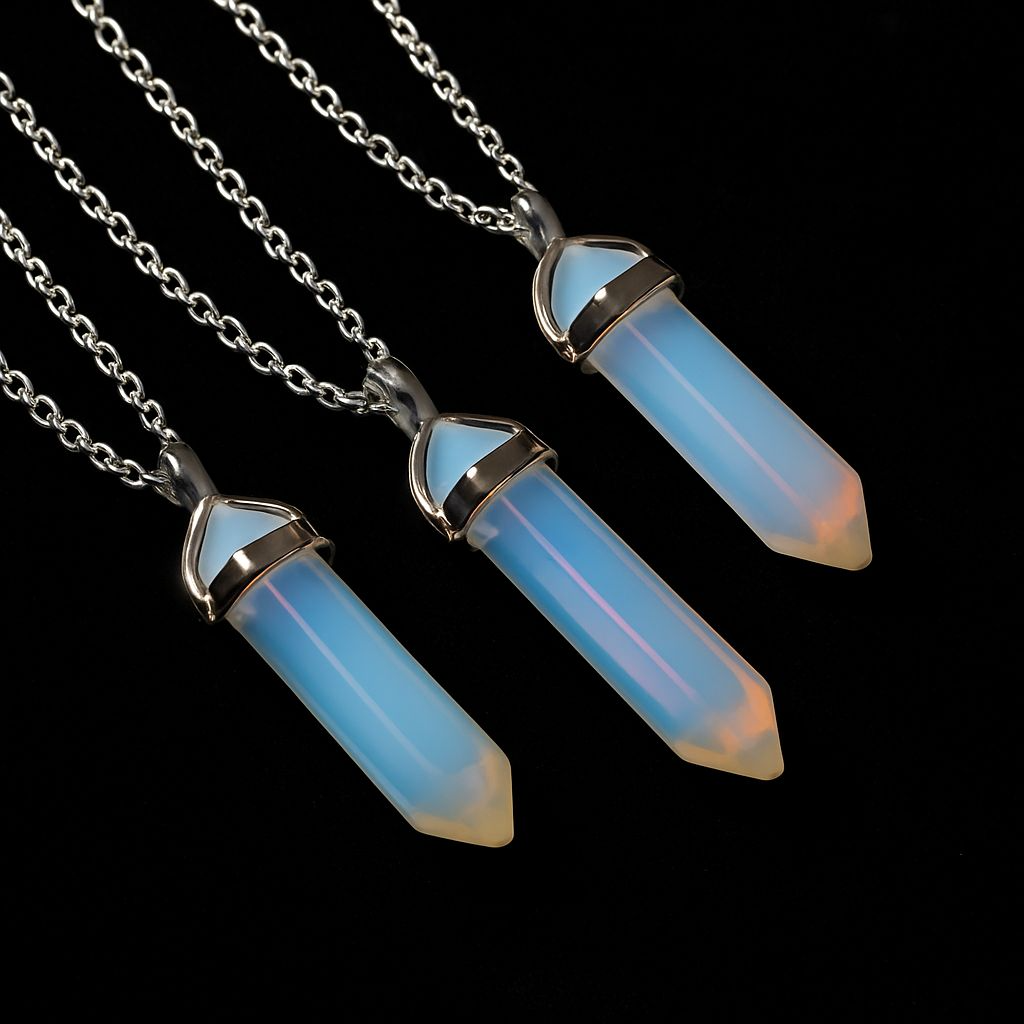 Opalite Pendant on Silver Chain