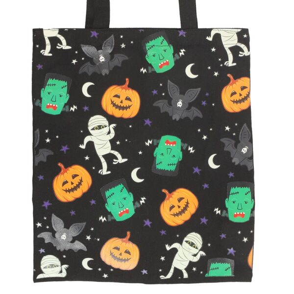 Monster Mash Print Polycotton Tote Bag - Image 2